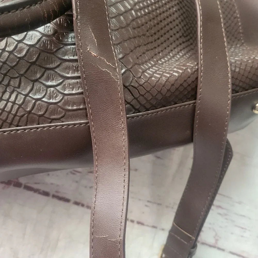 Cuore & Pelle Musette‎ Carryall Leather Satchel NWT